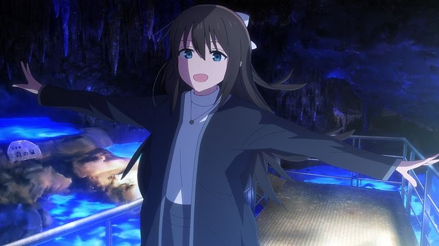 虹ヶ咲メンバーが鍾乳洞を見学